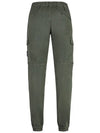 Stretch Cotton Cargo Straight Pants Green - STONE ISLAND - BALAAN 3