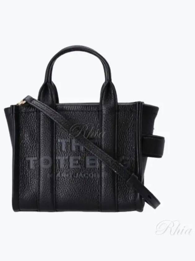 Mini Micro Leather Tote Bag Black - MARC JACOBS - BALAAN 2