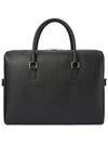 Logo Leather Brief Case Black - SAINT LAURENT - BALAAN 5