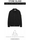 Lambswool Knit Cardigan Black - STONE ISLAND - BALAAN 3