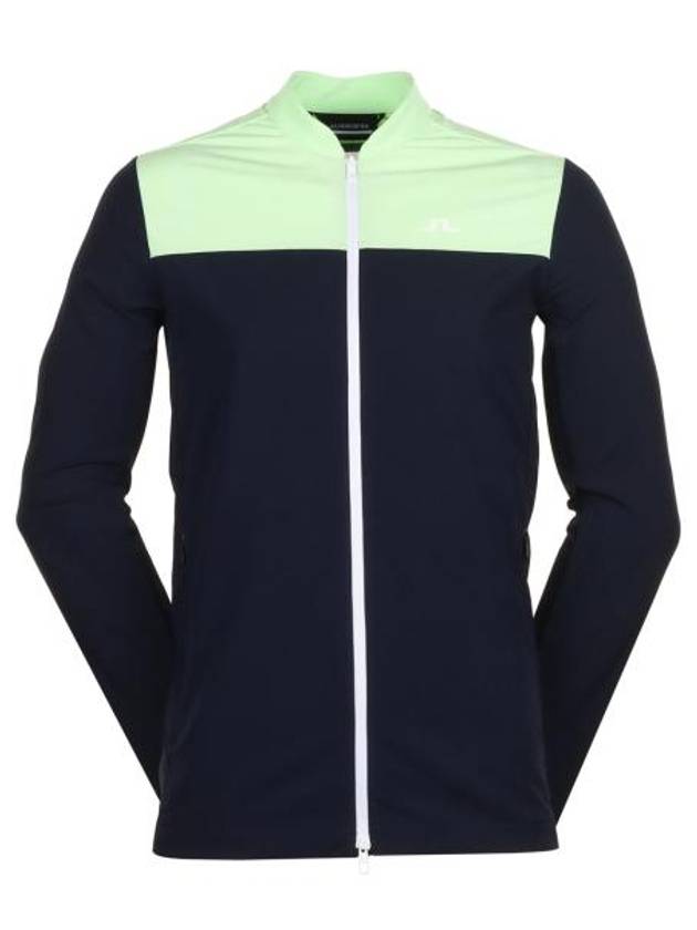 Jeff Hybrid Zip-Up Jacket Navy - J.LINDEBERG - BALAAN 1