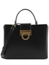 Trifolio Box Tote Bag Black - SALVATORE FERRAGAMO - BALAAN 2