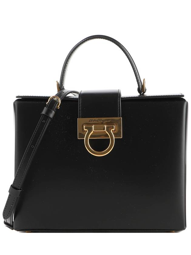 Trifolio Box Tote Bag Black - SALVATORE FERRAGAMO - BALAAN 2