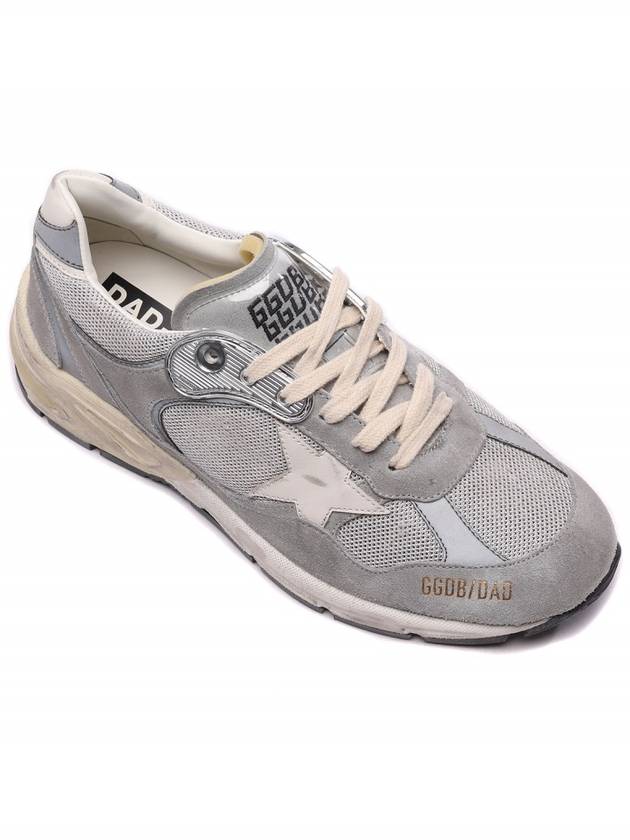 Dad-Star Low Top Sneakers Grey Silver White - GOLDEN GOOSE - BALAAN 4