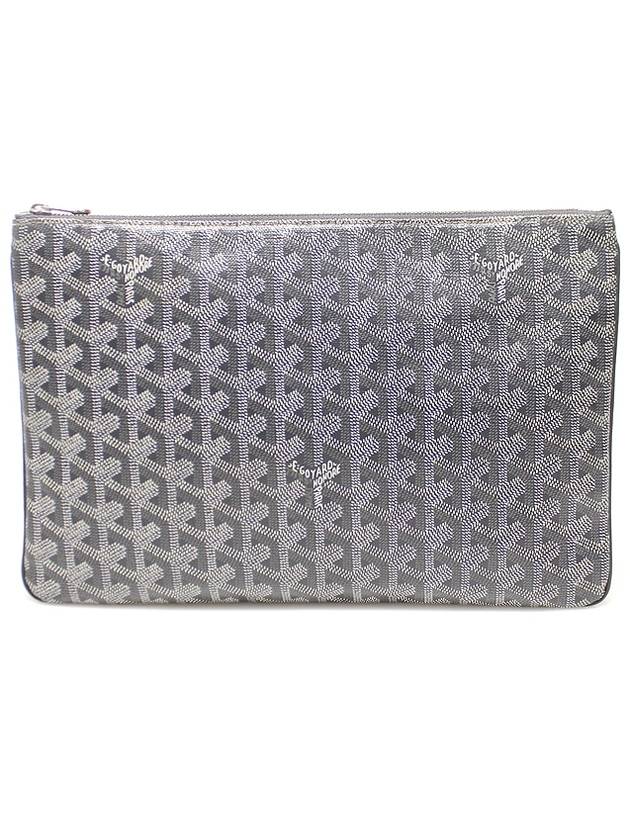 APMSENAT2 MM Gray Special Color Goyadin Canvas Senna Clutch - GOYARD - BALAAN 1