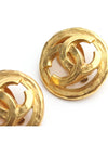 Vintage gold round CC logo clip on earrings - CHANEL - BALAAN 4