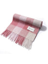 Pattern Virgin Wool Muffler Pink - WHITE PROJECT - BALAAN 1