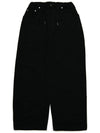 Women's Wide Banding Balloon Pants Black - MOTH - BALAAN 3