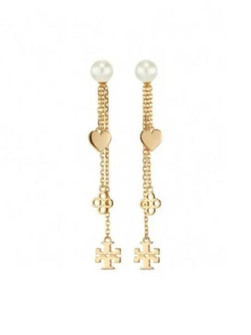 Thora Birch LINEAR KIRA EARRING 157213 700 Earrings - TORY BURCH - BALAAN 1