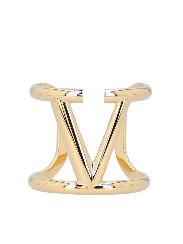 V Logo Signature Bracelet Gold - VALENTINO - BALAAN 1