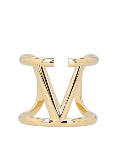 V Logo Signature Bracelet Gold - VALENTINO - BALAAN 1