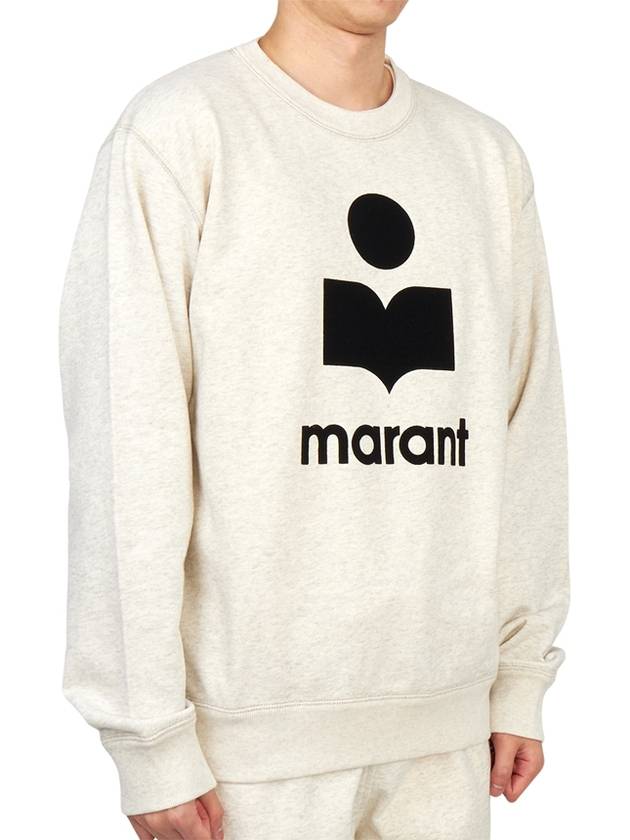 Mikoy Logo Cotton Sweatshirt Ecru - ISABEL MARANT - BALAAN 4