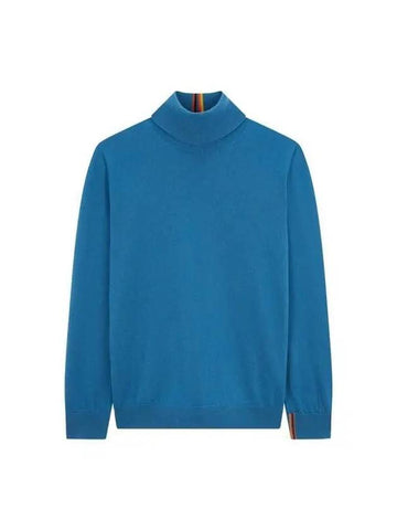 Soft Cashmere Turtleneck Pullover Blue 271075 - PAUL SMITH - BALAAN 1