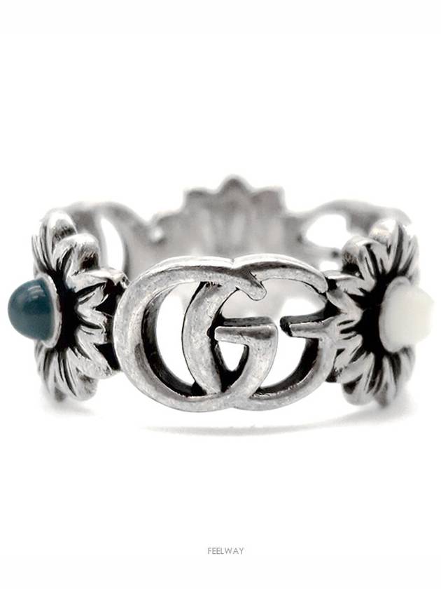 GG Mother of Pearl Silver Ring 527394 L638949 - GUCCI - BALAAN 2