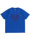 RETRO HEART T SHIRTS OCEAN BLUE - POLYGRAM - BALAAN 4