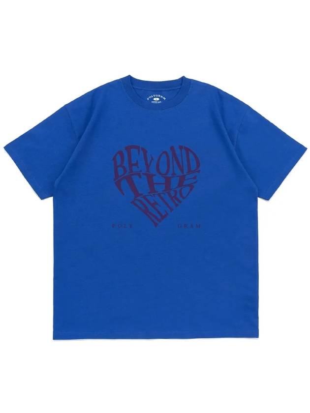 RETRO HEART T SHIRTS OCEAN BLUE - POLYGRAM - BALAAN 4