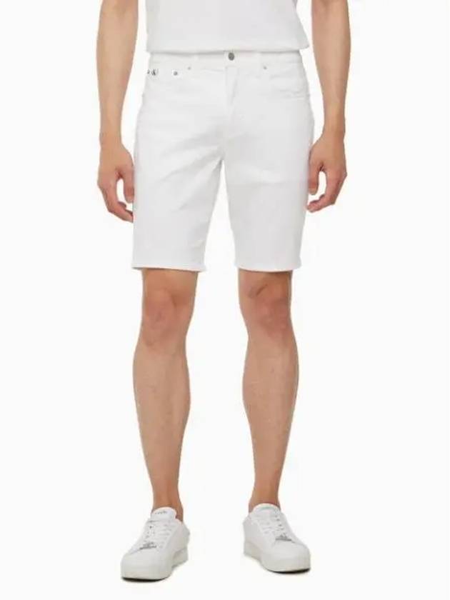 JEANS Men s White 37 5 Functional Denim Shorts J325422 1AA - CALVIN KLEIN - BALAAN 1