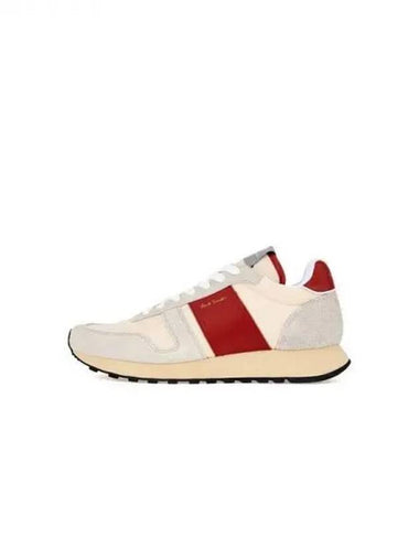 EIGHTIES Suede Patch Sneakers Off White 270144 - PAUL SMITH - BALAAN 1