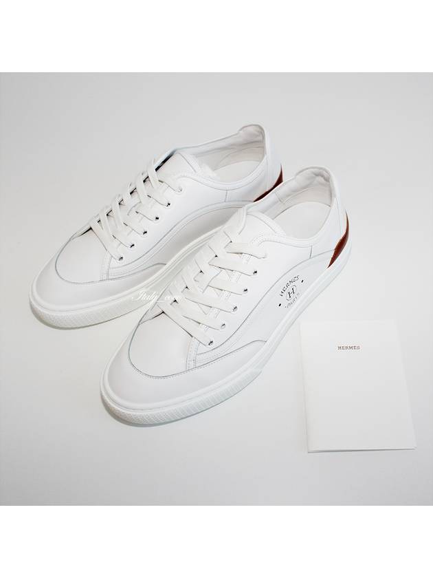 Get Leather Low Top Sneakers White - HERMES - BALAAN 5