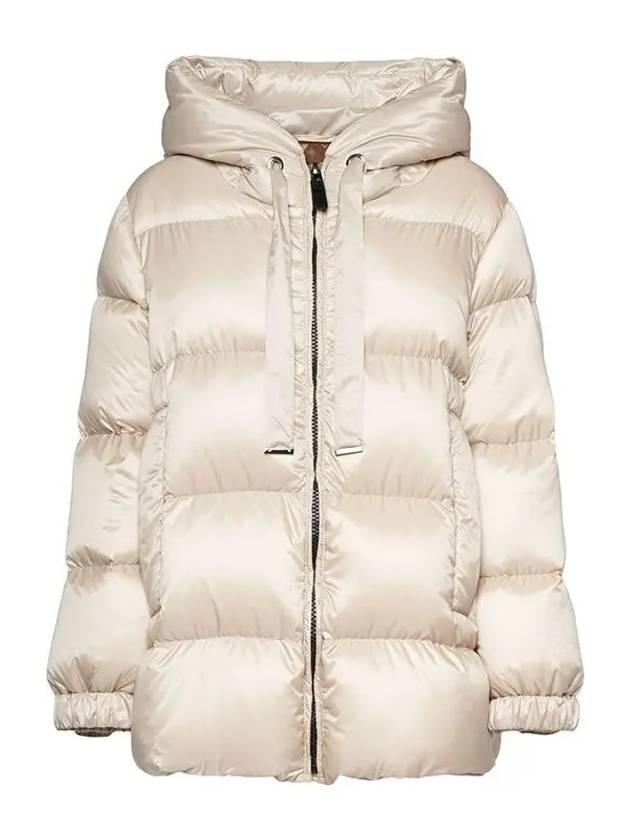 The Cube Seia Goose Down Jacket Ecru - MAX MARA - BALAAN 1