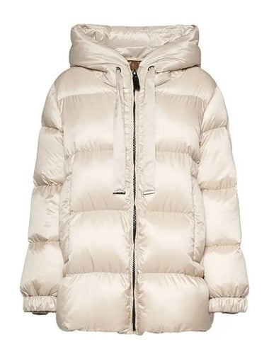 The Cube Seia Goose Down Jacket Ecru - MAX MARA - BALAAN 1