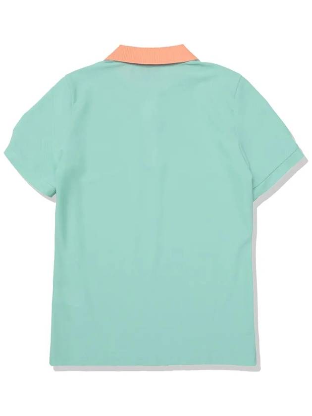 Puff Half Zip Up Collar T-Shirt Women MINT - 20THHOLE - BALAAN 3