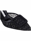 Maysailbee Lace Dentel Mule Heel Black - MANOLO BLAHNIK - BALAAN 7