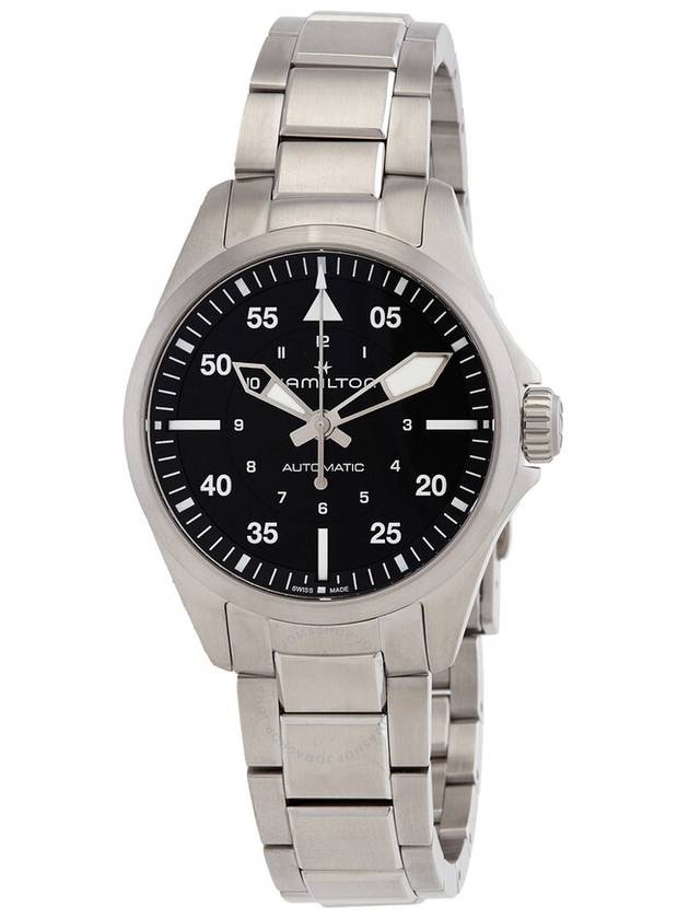 Hamilton Khaki Aviation Automatic Black Dial Ladies Watch H76215130 - HAMILTON - BALAAN 1