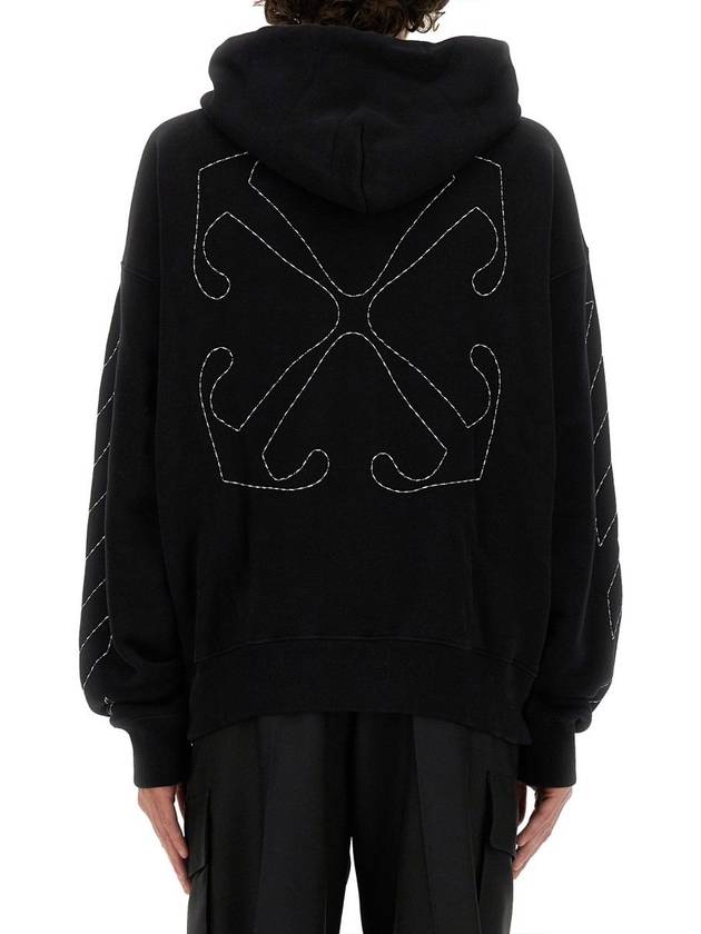 Stitch Arrow Skate Hoodie Black - OFF WHITE - BALAAN 4