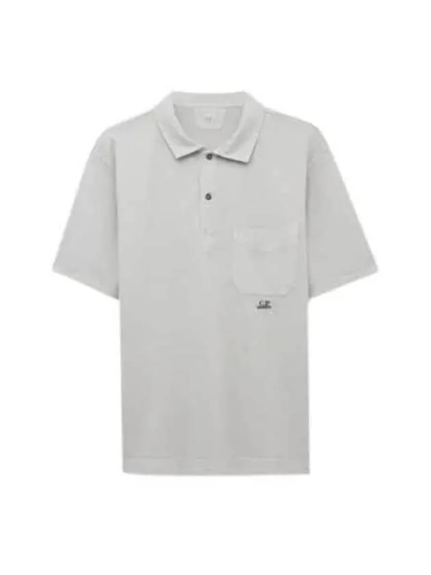 Pocket Polo Shirt Grey - CP COMPANY - BALAAN 2