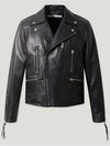 BLACK PREMIUM LEATHER BIKER JACKET - IRO - BALAAN 1