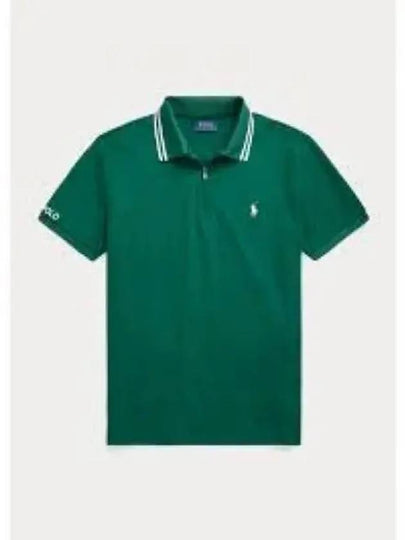 Wimbledon Custom Slim Fit Short Sleeve Polo Shirt Green - POLO RALPH LAUREN - BALAAN 2