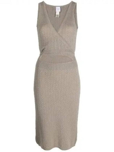 cable knit cut out dress - PATOU - BALAAN 1