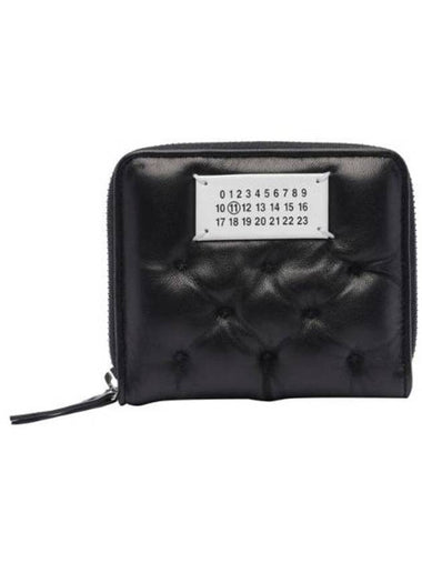 Glam Slam Leather Half Wallet Black - MAISON MARGIELA - BALAAN 1