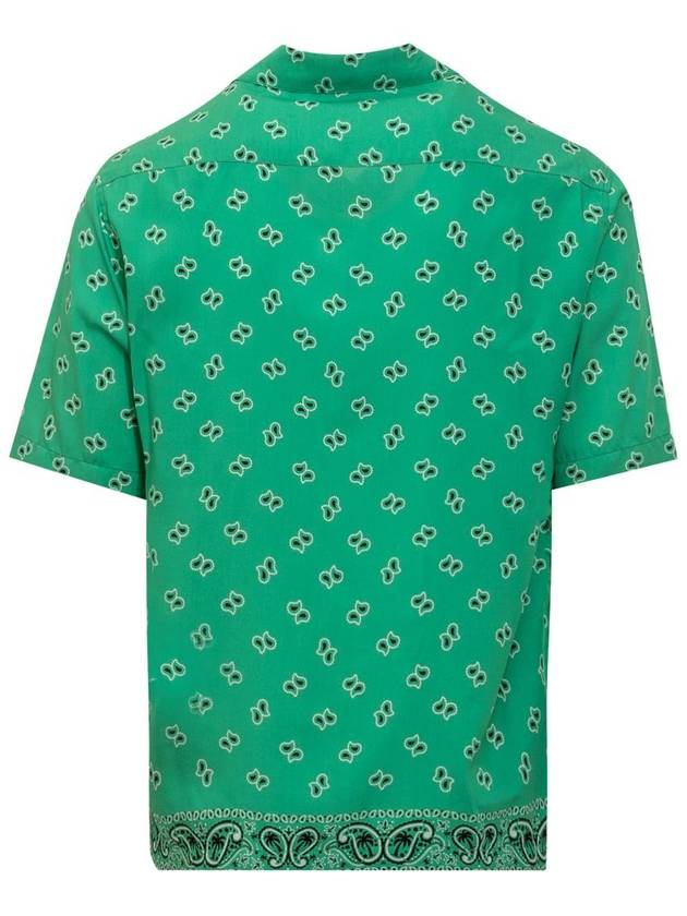 Long Sleeve Shirt PMGG005S24FAB006 5555 GREEN - PALM ANGELS - BALAAN 3