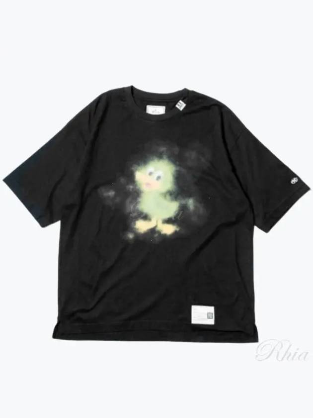 A13TS641 Black Duck Print T Shirt - MIHARA YASUHIRO - BALAAN 1