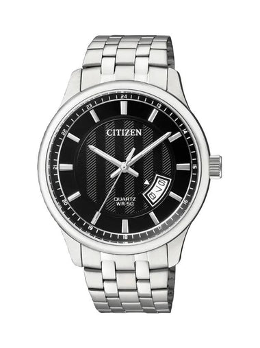 Quartz 40mm Stainless Steel Black Silver - CITIZEN - BALAAN 1