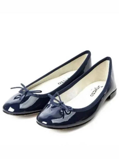 Women's Cendrillon Leather Ballerinas Flat Dark Blue - REPETTO - BALAAN 2