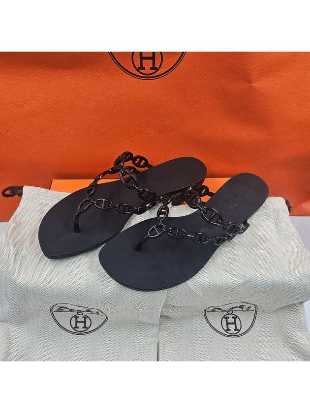 Island Sandals Noir - HERMES - BALAAN 2