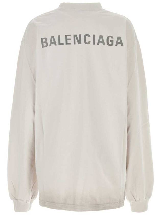 Logo Print Sweatshirt White - BALENCIAGA - BALAAN 3