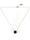 The Medallion Pendant Necklace Silver - MARC JACOBS - BALAAN.