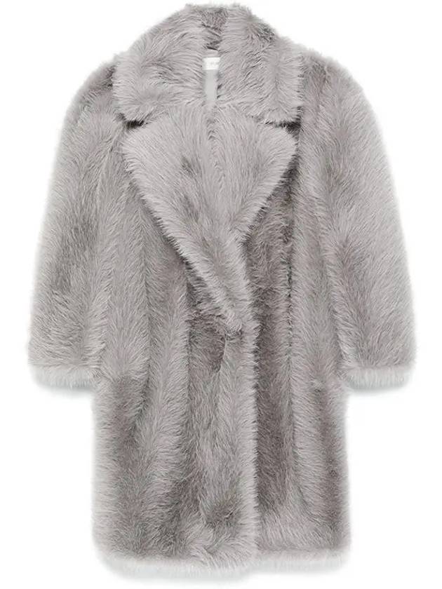 Manico fur coat pearl gray - MAX MARA SPORTMAX - BALAAN 1