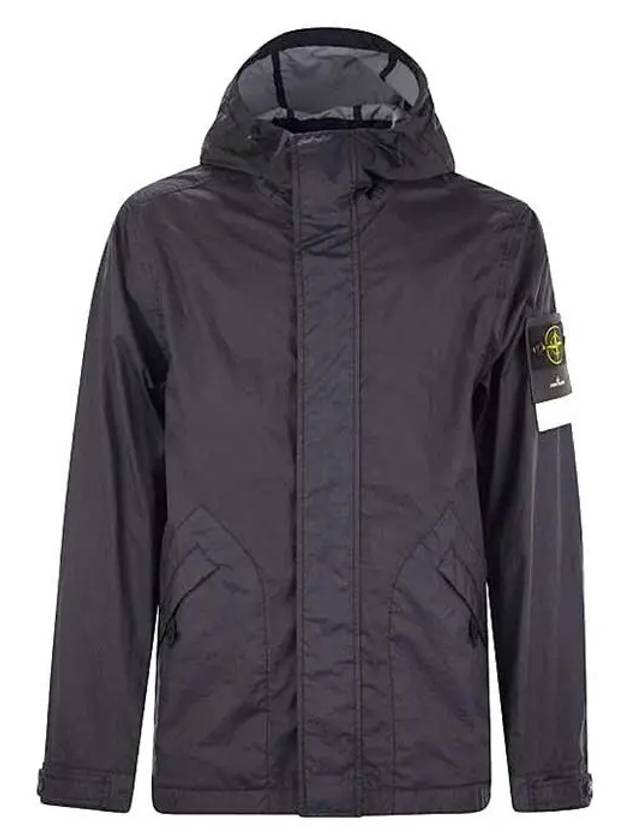 Membrana 3L TC Breathable Water-Resistant Hooded Jacket Navy - STONE ISLAND - BALAAN 2