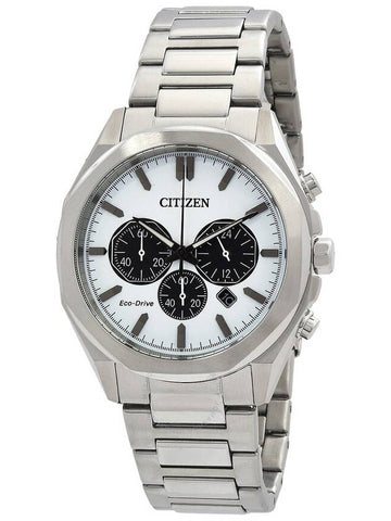 Citizen Eco-Drive Chronograph White Dial Men's Watch CA4590-81A - CITIZEN - BALAAN 1