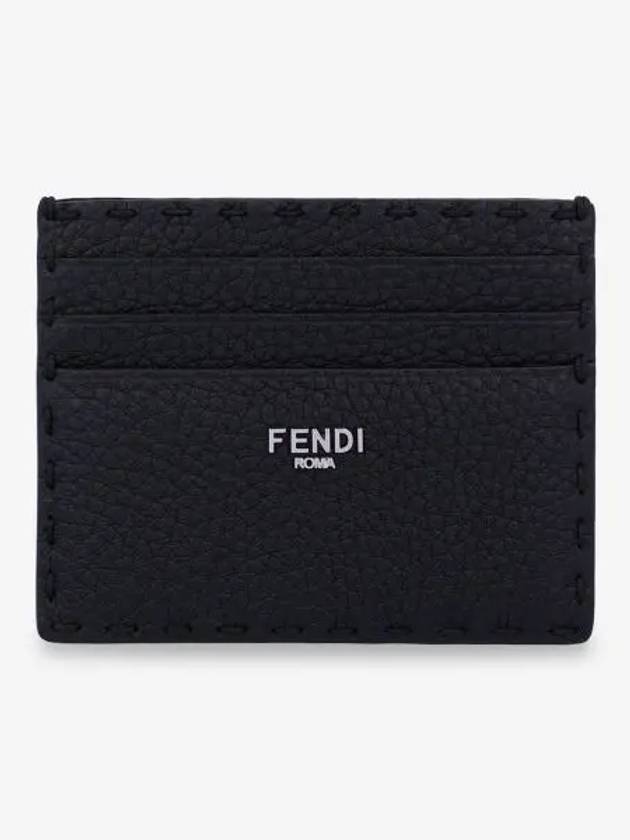 Selleria Leather Card Wallet Black - FENDI - BALAAN 2