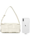 Brick Cassette Intrecciato Small Shoulder Bag White - BOTTEGA VENETA - BALAAN 10