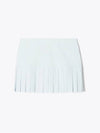 Pleated Tennis Skirt Blue Silk - TORY BURCH - BALAAN 2