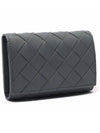 Men's Intrecciato Key Holder Slate Grey - BOTTEGA VENETA - BALAAN 4