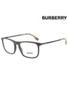 Square Acetate Eyeglasses Black - BURBERRY - BALAAN 2