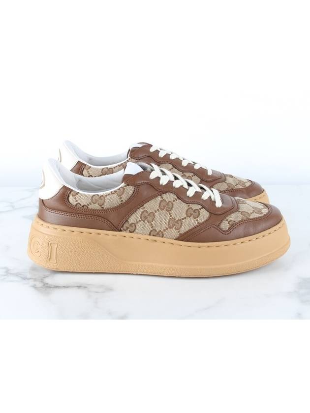 GG ebony emboss sneakers 7 260 - GUCCI - BALAAN 6